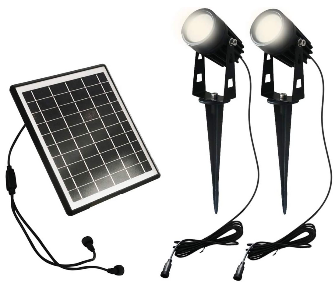 Glowzest Solar Spotlights - Set of 2